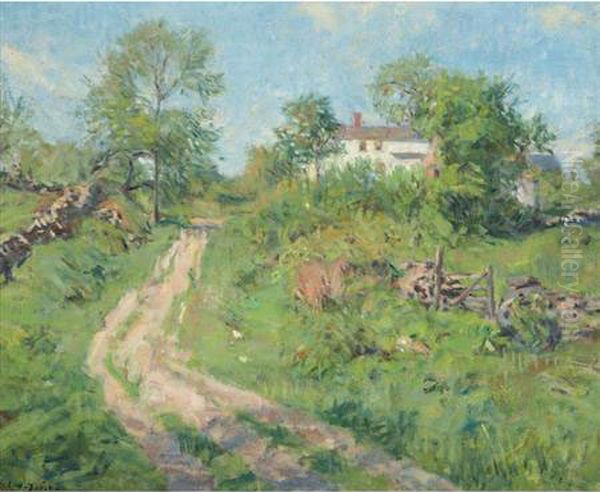 Little Road In Spring Oil Painting by Charles Harold Davis