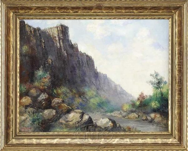 California Landscape Oil Painting by Leonard Moore Davis