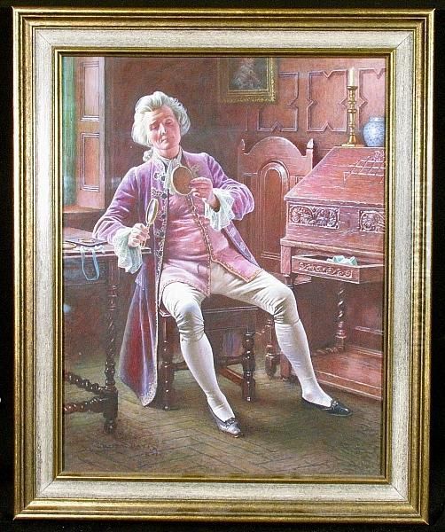 The Connoisseur Oil Painting by Lucien Davis