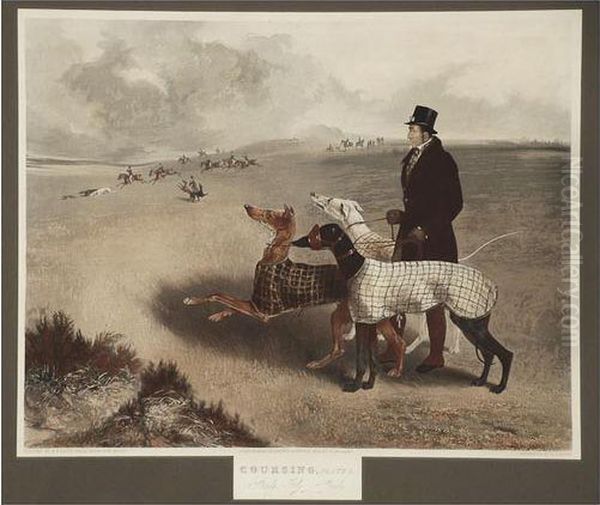 Coursing. Plate 1 Oil Painting by Richard Barrett Davis