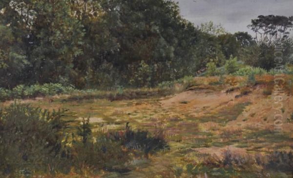 Heathland Scene Oil Painting by Valentine, Val Davis