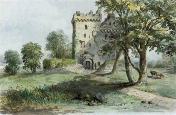 The Seat Of Robert Bruce Oil Painting by Harriet Davison Drummond Cooper