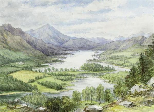 Loch Tummel Oil Painting by Harriet Davison Drummond Cooper