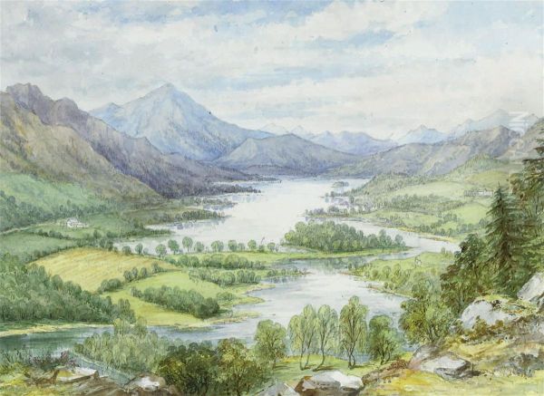 Loch Tummel, The Queen's View Oil Painting by Harriet Davison Drummond Cooper