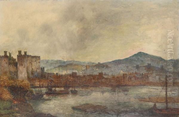 Conway Castle Oil Painting by William Davison