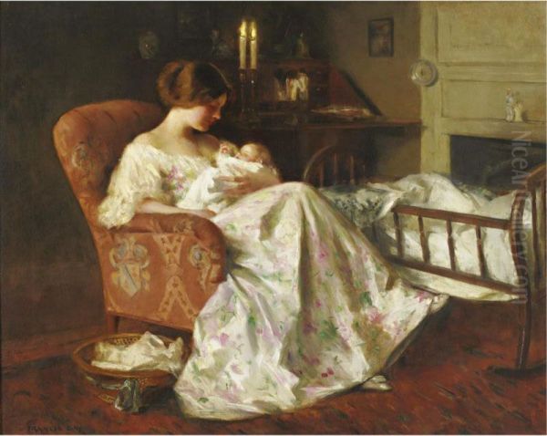 Mother And Child Oil Painting by Francis Day