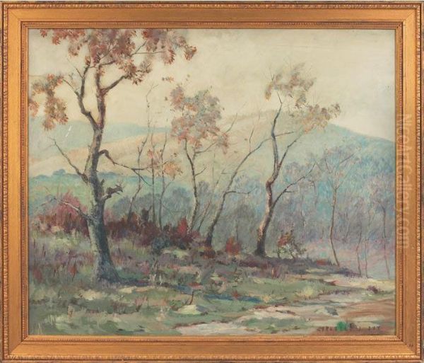 Autumn Landscape Oil Painting by Herbert J. Day