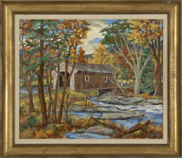 Paradise In New England Oil Painting by John Day