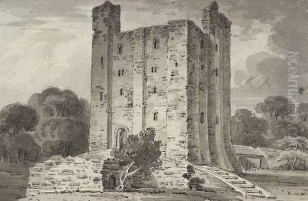 Hedingham Castle, 
Essex Oil Painting by Edward Dayes