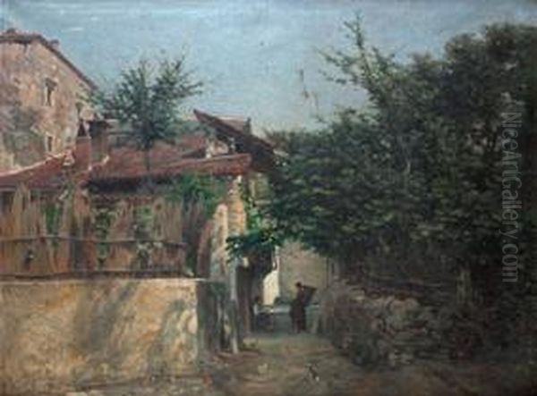 Calle Rural Oil Painting by Serafin de Avendano