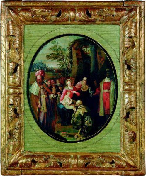 L'adoration Des Mages Oil Painting by Cornelis de Baellieur