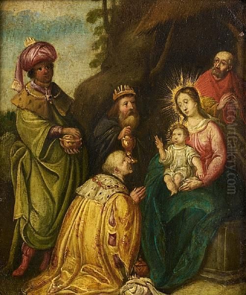 The Adoration Of The Magi Oil Painting by Cornelis de Baellieur