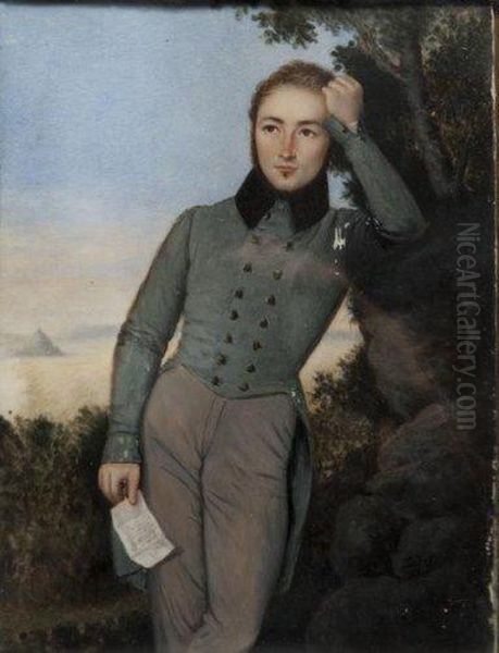 Portrait Du Comte Des Alleurs Oil Painting by Nils, Comte De Barck