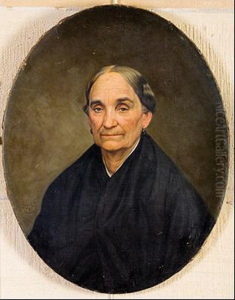 Retrato De Anciana Oil Painting by Juan De Barroeta Y Anguisolea