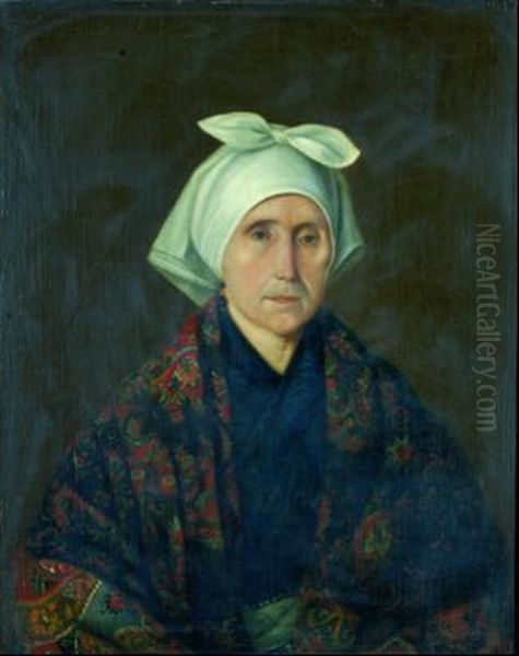 Mujer Con Mantilla Oil Painting by Juan De Barroeta Y Anguisolea