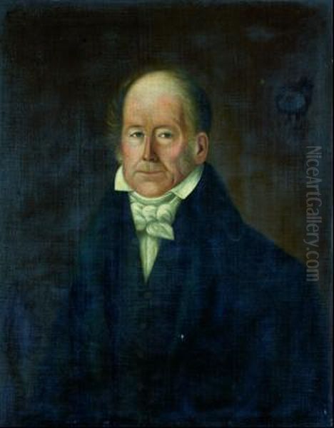 Retrato De Caballero Oil Painting by Juan De Barroeta Y Anguisolea