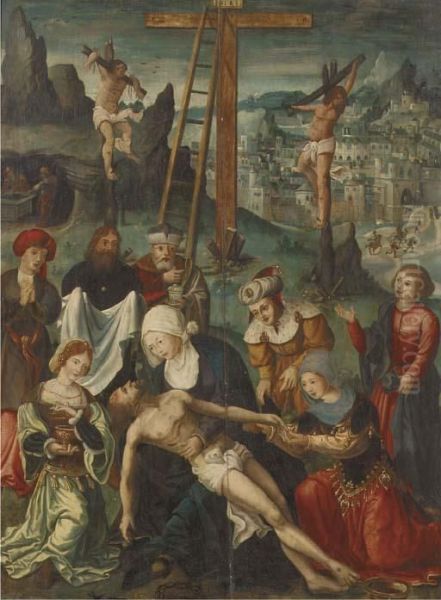 The Lamentation Oil Painting by Jan de Beer