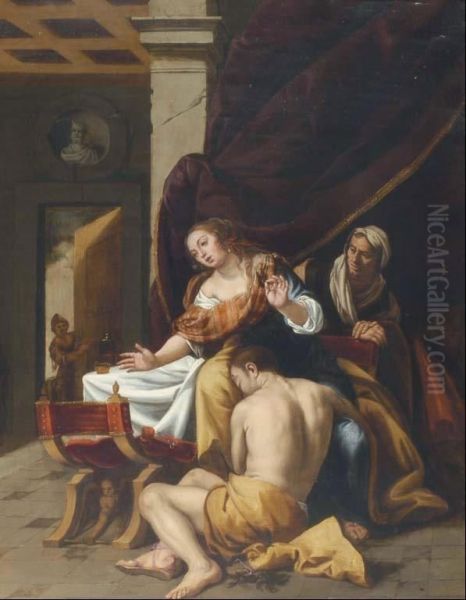 Sansone E Dalila Oil Painting by Antonio De Bellis