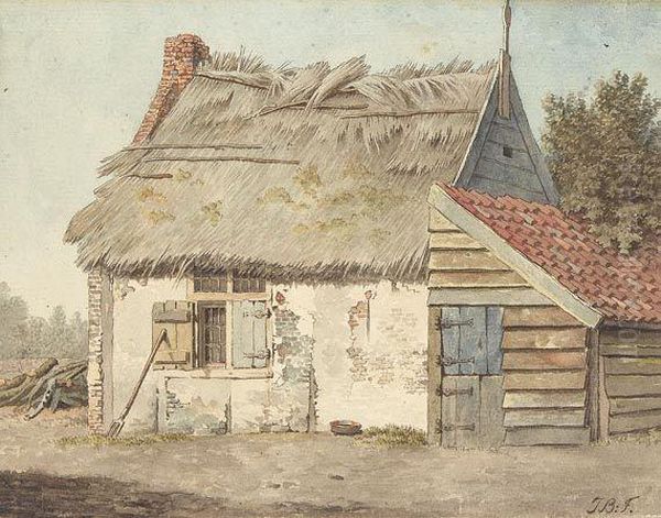 Hutte Oil Painting by Jan De Beyer