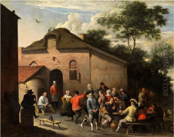 Das Bauernfest Oil Painting by Erasmus De Bie I