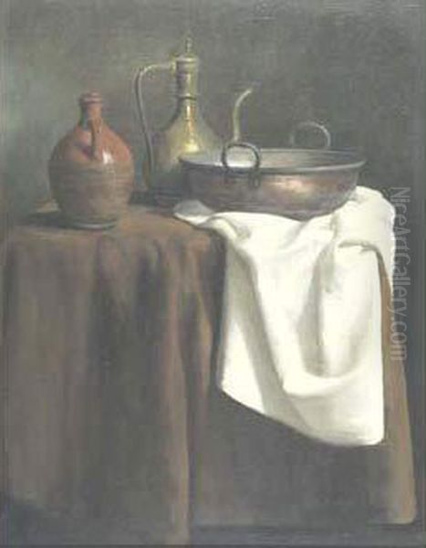 Nature Morte Oil Painting by Geronimo De Bobadilla