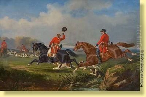 La Chasse A Courre Oil Painting by Jules De Bonnemaison