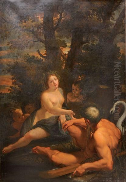 Allegorie D'un Fleuve Oil Painting by Bon De Boulogne