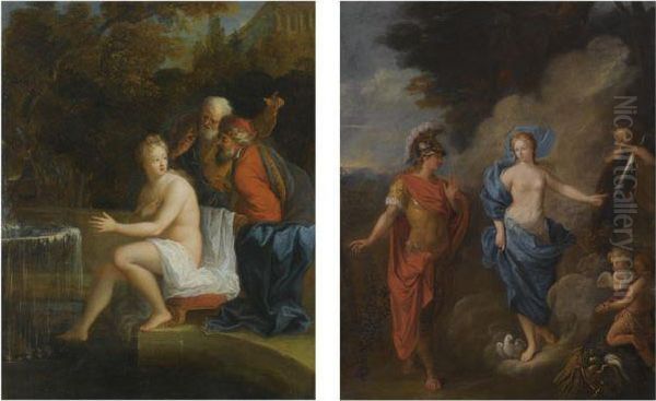 An Allegory Of War And Peace Oil Painting by Bon De Boulogne