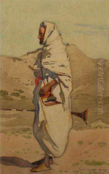 type De Marocain Oil Painting by Alexis Louis De Broca