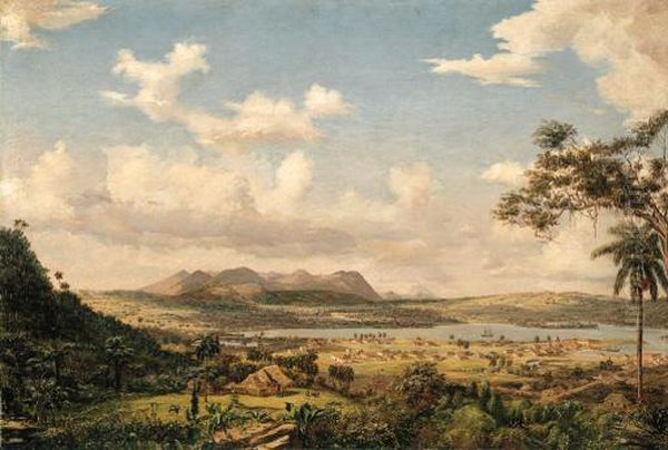 The Bay Of Matanzas, Cuba Oil Painting by Charles DeWolf Brownell