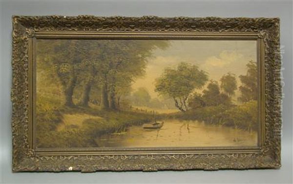 Landscape Oil Painting by Cornelis De Bruin