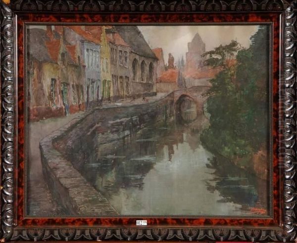 Vue De Gand Oil Painting by Jules De Bruycker