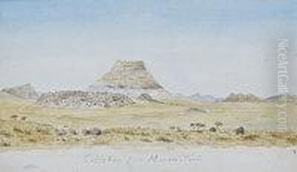 A Set Of Landscapes Illustrating The War In South Africa Oil Painting by Hugo Henry Patrick De Burgh