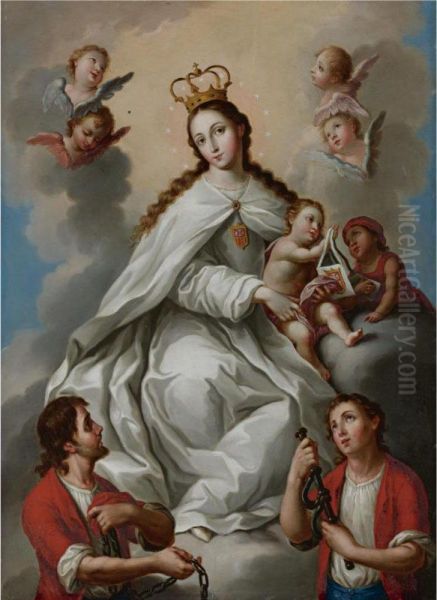 Virgen De La Merced Oil Painting by Jose De Campeche