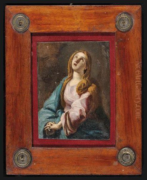 Madonna Addolorata Oil Painting by Lorenzo De Caro