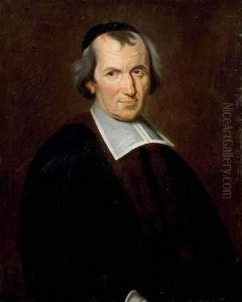 Portrait D'antoine Arnauld Oil Painting by Jean-Baptiste De Champaigne