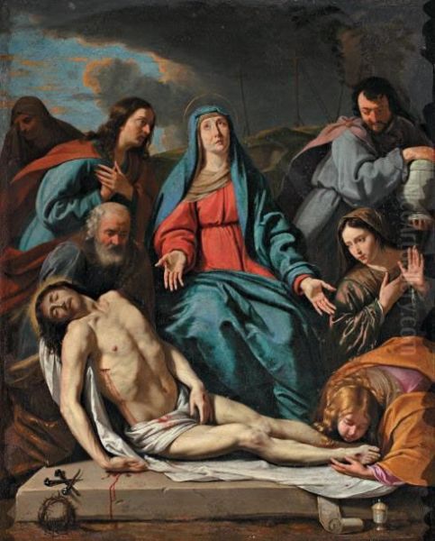 La Deposition Du Corps Du Christ Oil Painting by Philippe de Champaigne