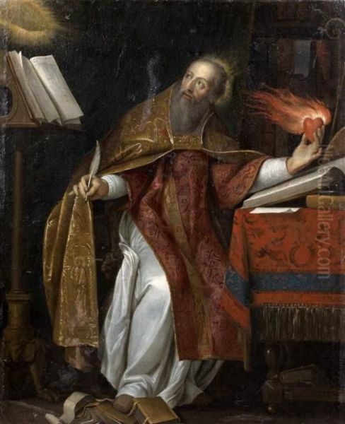 Saint Augustin Oil Painting by Philippe de Champaigne