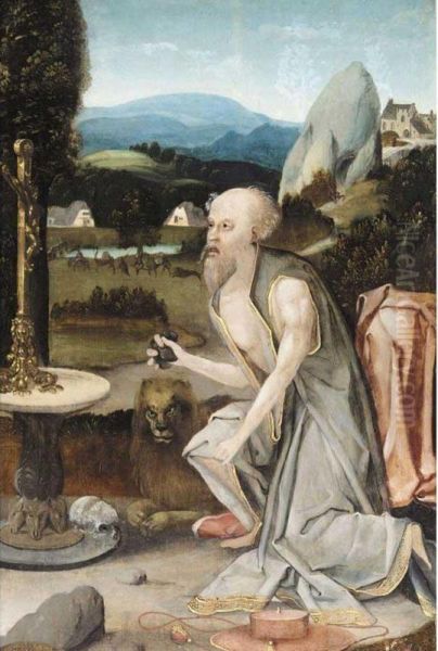 Saint Jerome Oil Painting by Jan Wellens de Cock