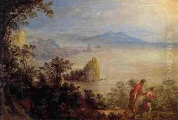 Landscape Oil Painting by Maerten De Cock