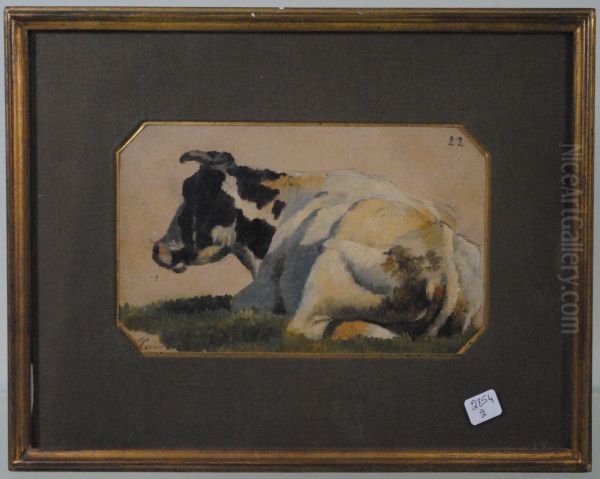 Vache Au Repos Oil Painting by Xavier De Cock