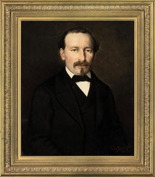 Portrait Of A Gentleman Oil Painting by Pierre-Louis-Joseph de Coninck