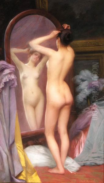 In The Boudoir Oil Painting by Gabriel De Cool