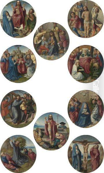 Ten Scenes From The Life Of Christ And The Life Of The Virgin Oil Painting by Colijn de Coter