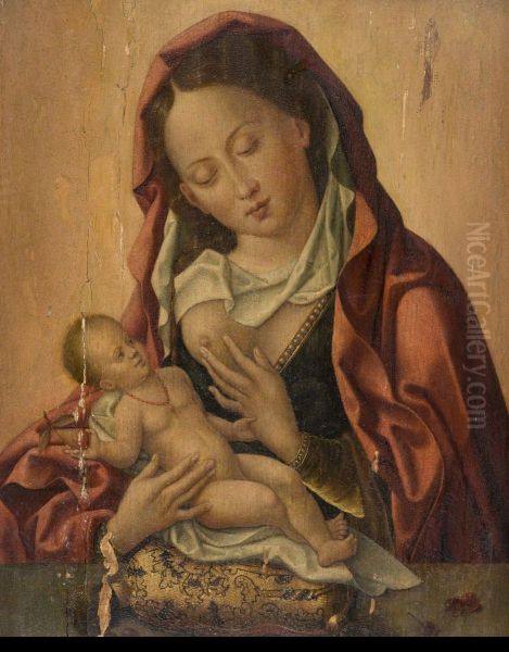 Vierge A L'enfant Oil Painting by Colijn de Coter