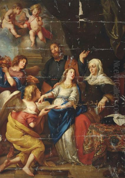 The Education Of The Virgin Oil Painting by Gaspar De Crayer