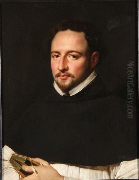 Portrait Of A Dominican Friar Oil Painting by Gaspar De Crayer