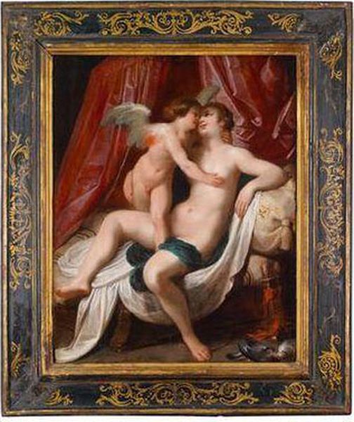 Venus Und Amor Oil Painting by Gaspar De Crayer