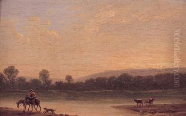 Paysage Oil Painting by Casimir, Marquis De Cypierre