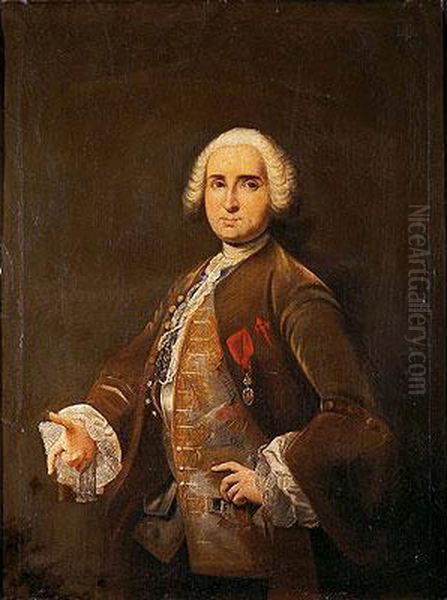 Retrato De Caballero De La Orden De Santiago Oil Painting by Juan De Espinal